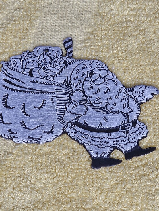 Old Forge Pewter Other - Old Forge Pewter Santa Christmas Ornament Made In USA Vintage